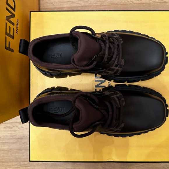 Fendi Force Lace Ups Loafers - Picture 2 of 3
